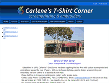 Tablet Screenshot of carlenestshirtcorner.com